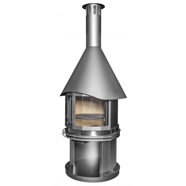 Барбекю Камин Стекло DN 800