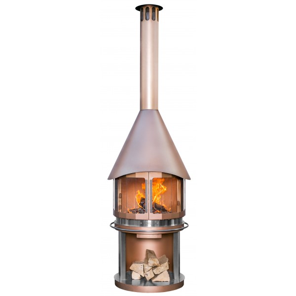 Камин для гриля Стекло DN 700