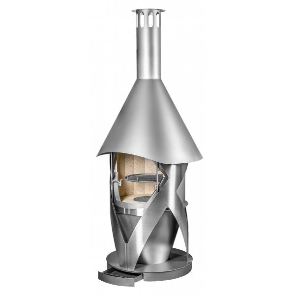 Гриль камин драгоценный камень DN 800