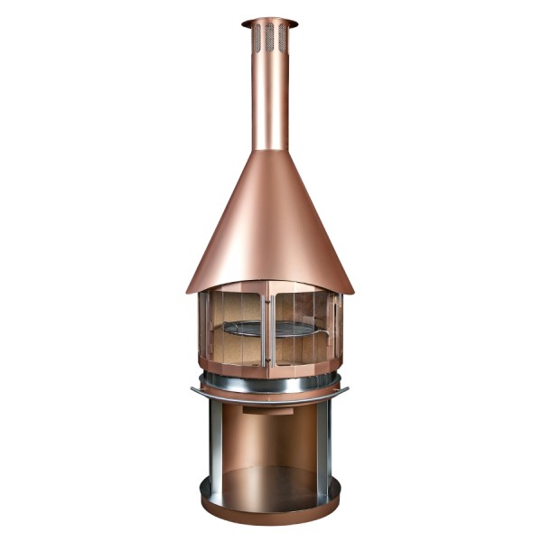 Камин для гриля Стекло DN 700