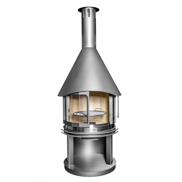 Барбекю Камин Стекло DN 800