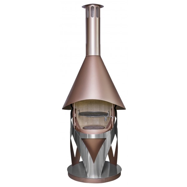 Садовый гриль из нержавеющей стали DN 700