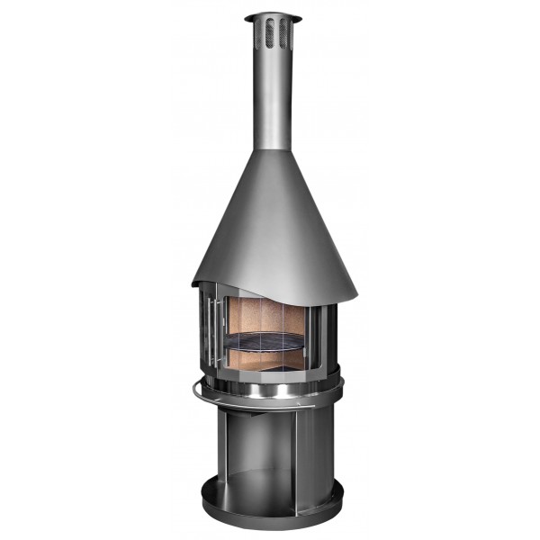 Камин для гриля Glass DN 600