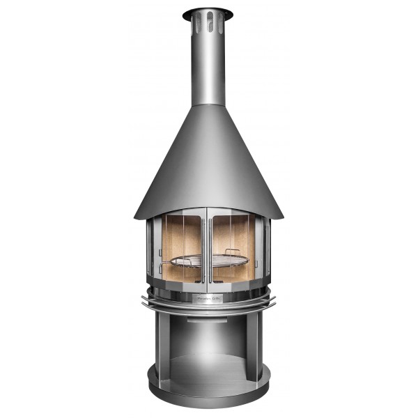 Барбекю Камин Стекло DN 800