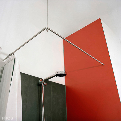 Душевой занавес L-образной формы