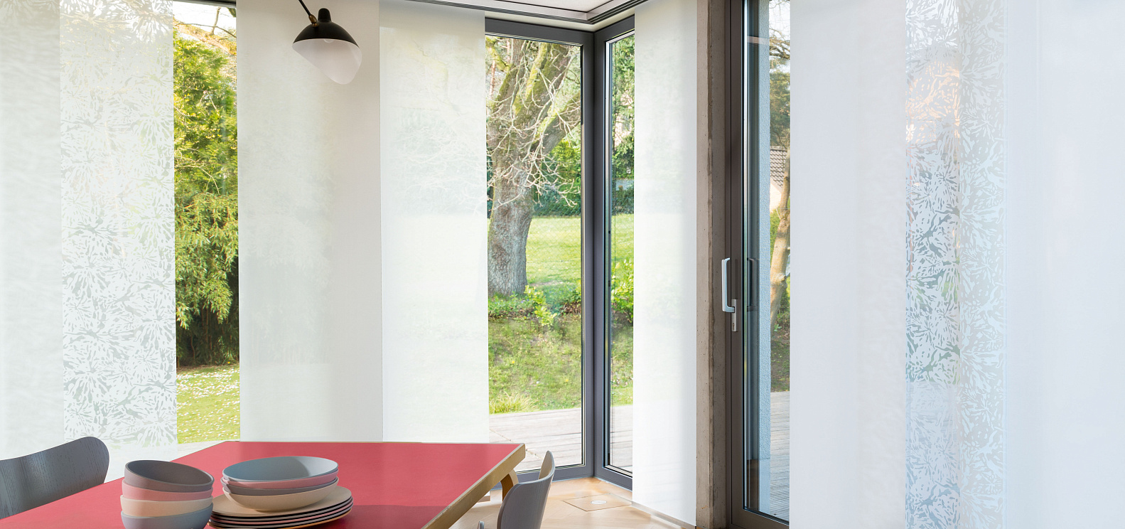 Японские шторы F1 в угол