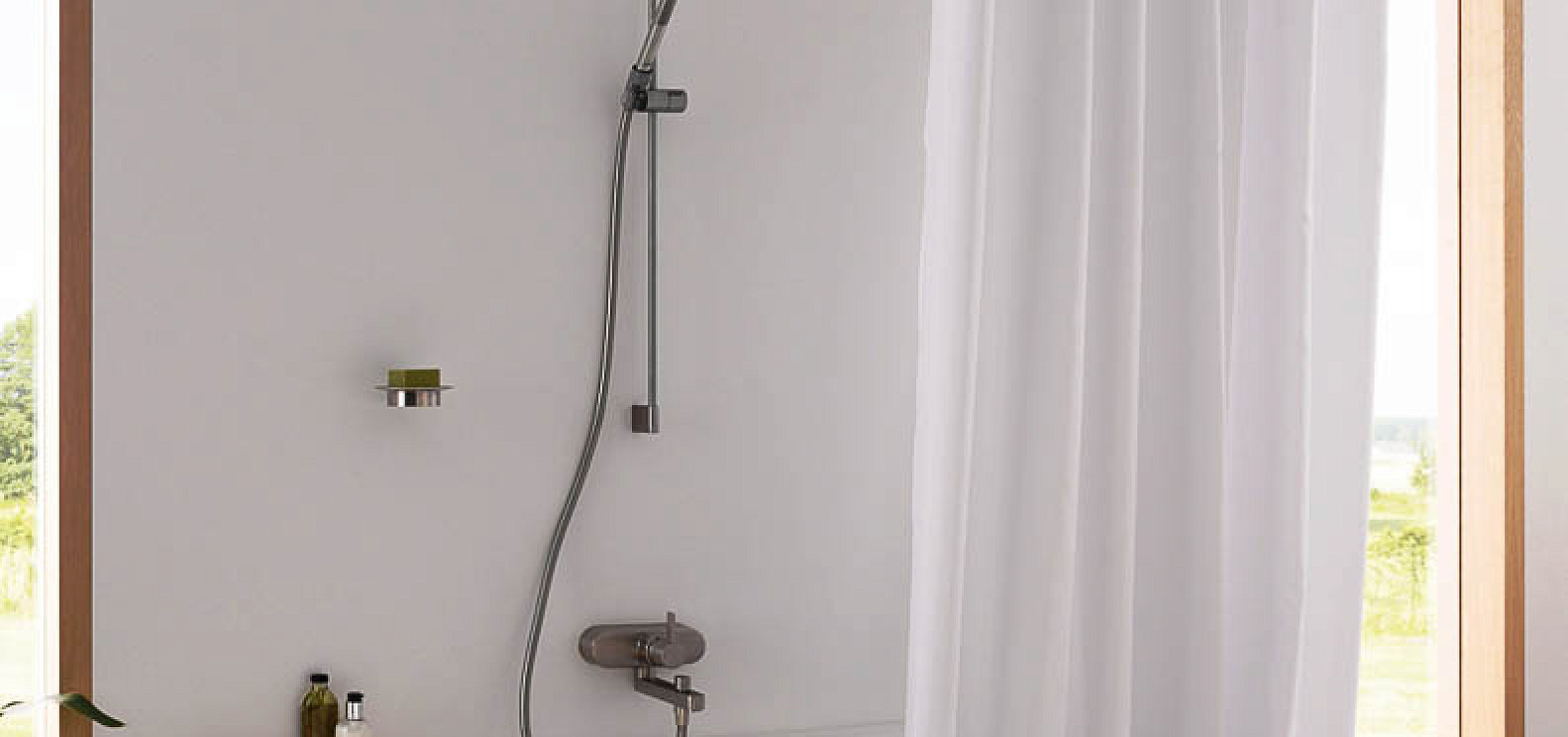 Карниз для ванной и душа U-образной формы