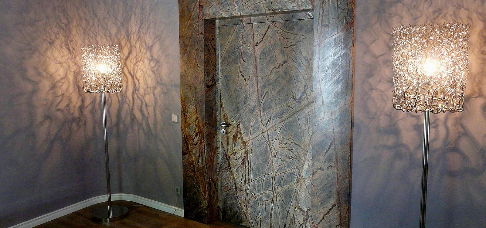 Межкомнатная дверь SCHÜCO из камня