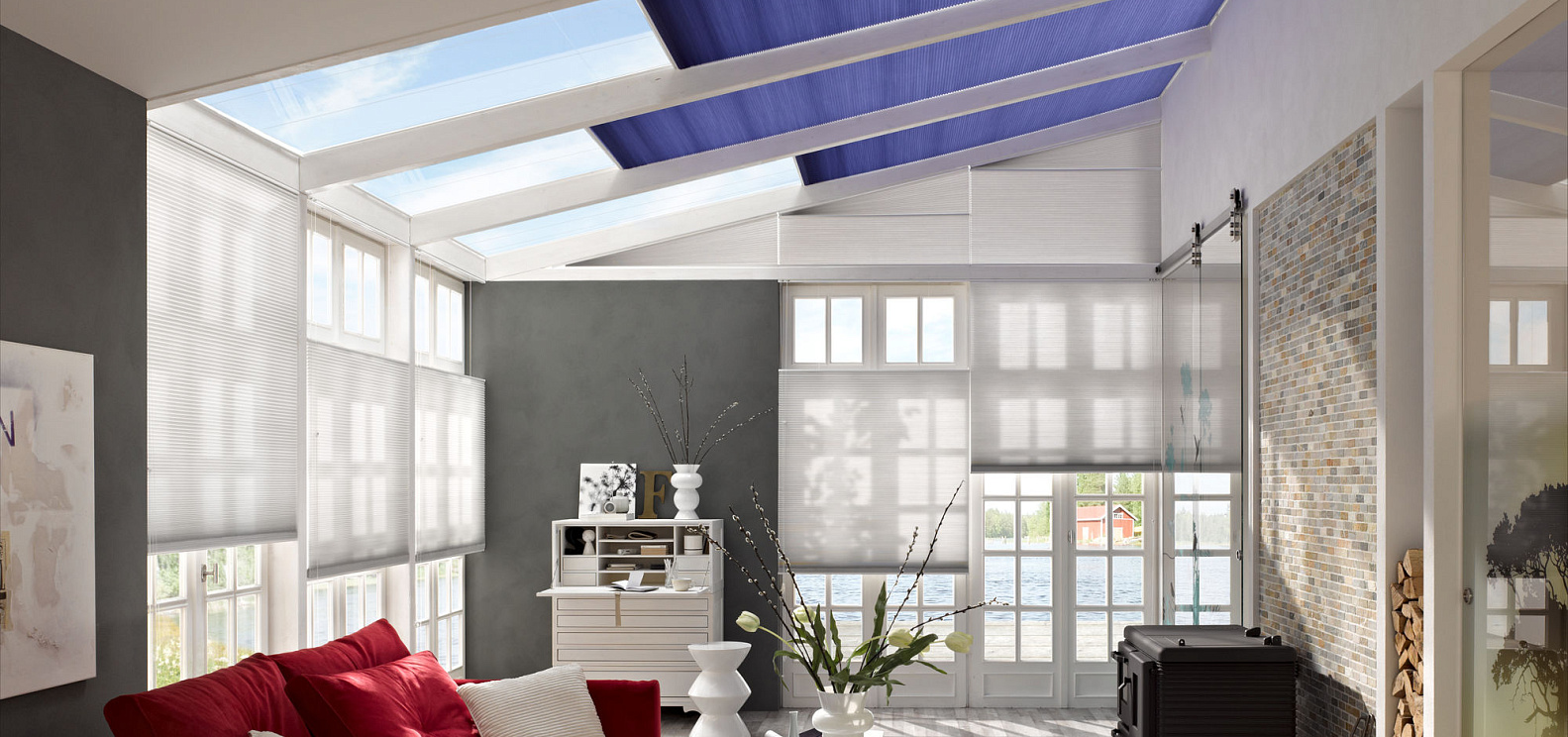 Шторы duette MHZ для зимнего сада