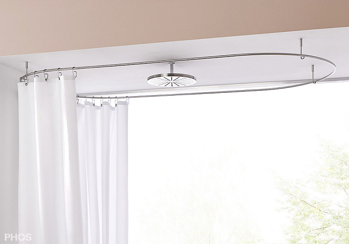 Овальный карниз для ванны или душа