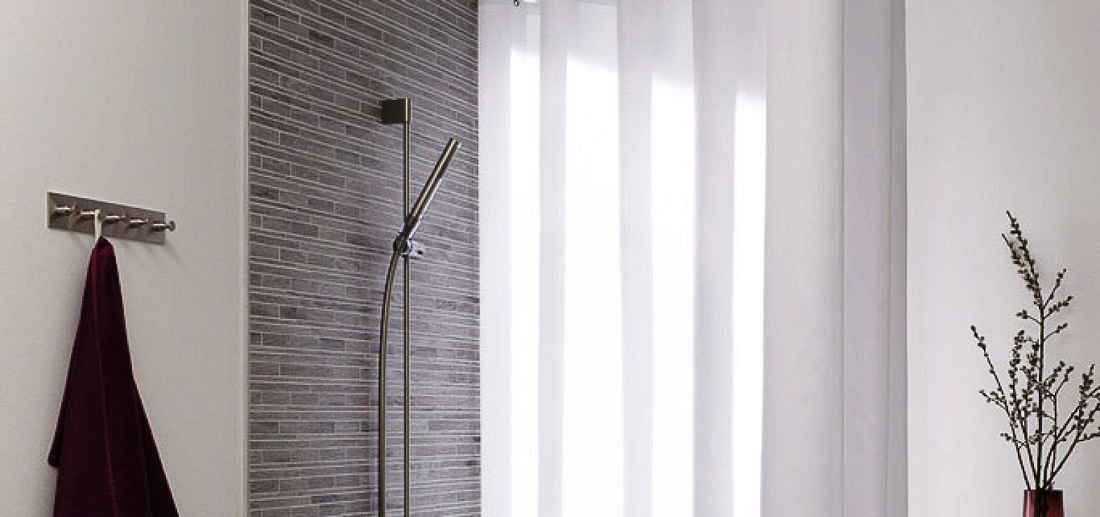 Карниз для ванной и душа полукруглый