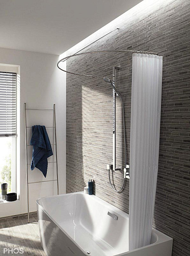 Карниз для ванной и душа круглой формы