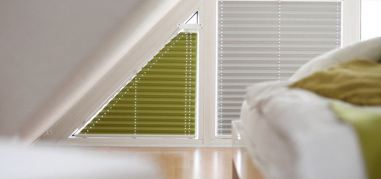 Шторы плиссе Luxaflex® для сложных форм окон