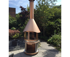 Барбекю Камин Стекло DN 800