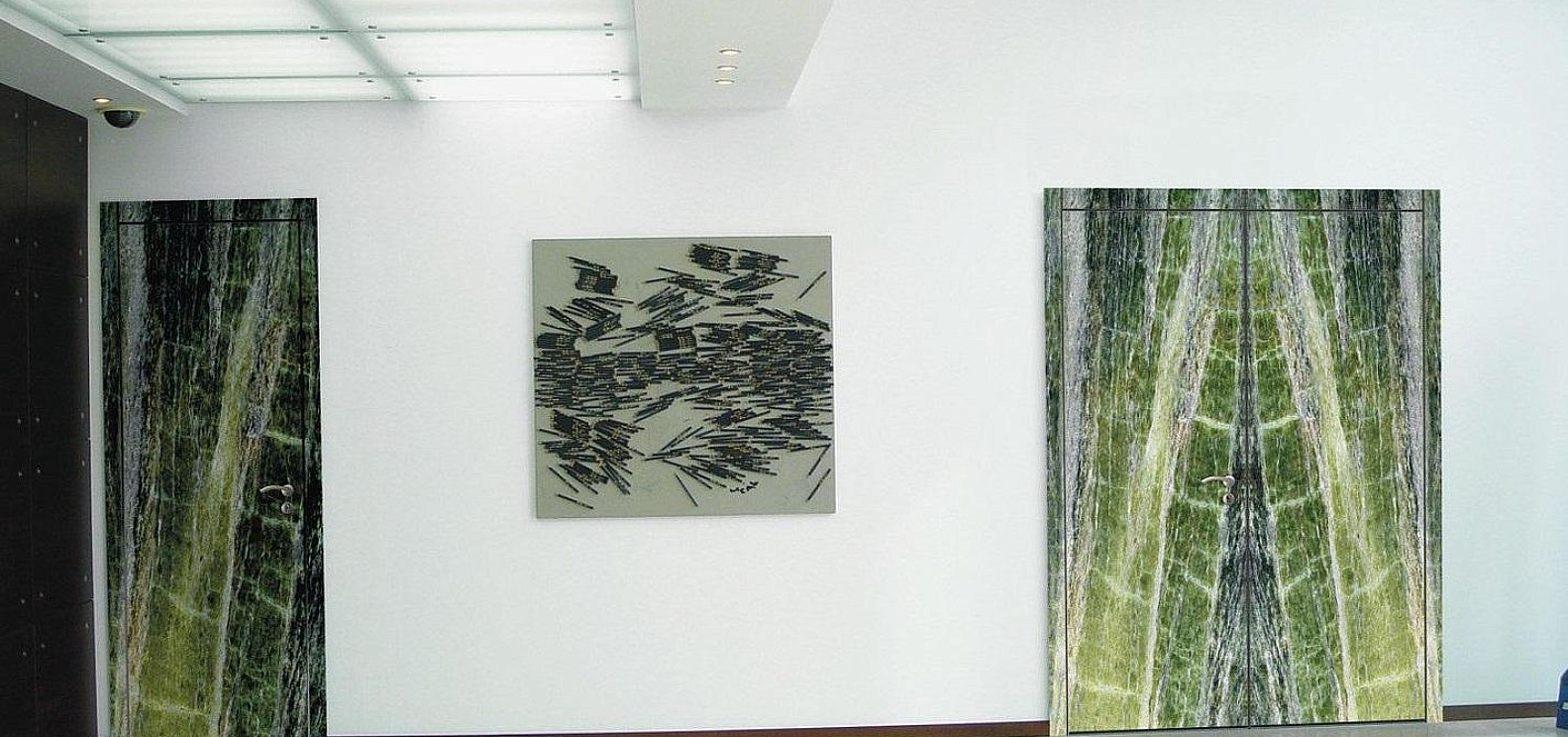 Межкомнатная дверь SCHÜCO из камня