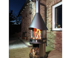 Камин для гриля Glass DN 600